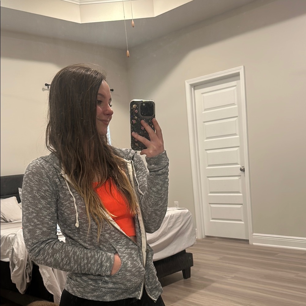 Mudd Gray Zip-Up Hoodie